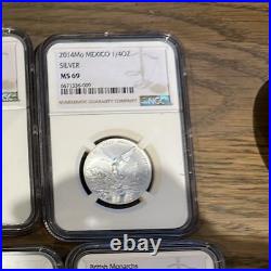 2014 1/4 oz Mexico Silver 0.999 Libertad RARE LOW MINTAGE NGC CERTIFIED MS69