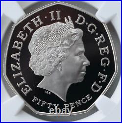 2014 50p Glasgow Commonwealth Games Mint Error Proof PF69 NGC Britain