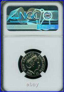 2014 New Zealand 20 Cents Ngc Ms69 Mac Finest Grade Spotless 2,000 Minted