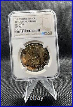 2016 Queens Beasts Lion of England 1oz Gold Coin NGC MS67