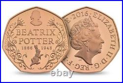 2016 Royal Mint Beatrix Potter Gold Proof 150th Anniversary NGC PF69UC COA#557