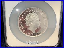 2016 Royal Mint British Britannia £10 Ten Pound Silver Proof 5oz NGC PR70 b15.6
