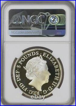 2017 King Canute 1000th £5 Five Pounds Silver Proof Coin Ngc Pf69 Royal Mint