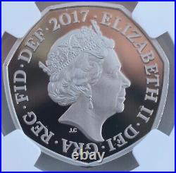 2017 Shield Arms 50p Proof PF70 NGC Britain Royal Mint Finest Known Top Pop