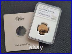 2017 Trial of The Pyx Indian Mint Marked Full Sovereign 1 of 6 NGC Cased