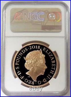 2018 Gold Great Britain Prince Of Wales 70th Birthday 5 Pounds Ngc Proof 70 Uc