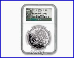 2018 Isle Of Man 1 Oz. 999 Silver Coin Ngc Pf70 Ultra Cameo $199.88