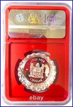 2018 NGC Fuji $1 Coca-Cola Bottle Cap Colorized PF69 Ultra Cameo Red Label
