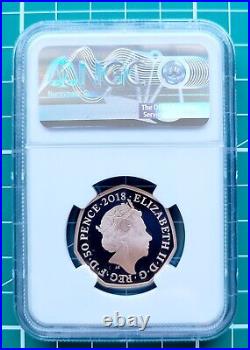2018 Royal Mint UK Gold Proof The Snowman Fifty Pence 50p NGC PF70 Ultra Cameo