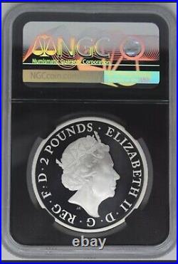 2018 Uk Britannia £2 1oz Silver Oriental Border Proof NGC PF 69 Ultra Cameo Coin