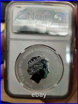 2019 Marvel Hulk 1oz Silver Coin NGC Ms70