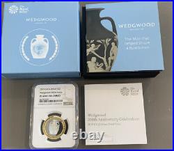 2019 NGC Graded PF69 SILVER PROOF WEDGWOOD 260TH ANNIVERSARY Royal Mint