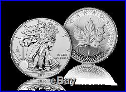2019 Pride of Two 2 Nations US $1 Silver Eagle & $5 Maple Leaf in OGP