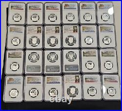 2019 S Ngc Pf69 All 7 99.9% Silver Coins Kennedy Half Dollar, 5 Quarters & Dime
