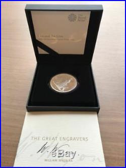 2019 UK Royal Mint Great Engravers Una and the Lion 2oz Silver Proof Coin JP