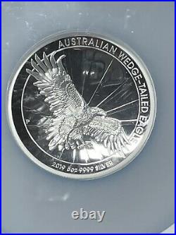 2019P High Relief Perth Mint Wedge-Tailed Eagle PF70 Ultra Cameo 5Oz $8
