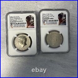 2019s Kennedy Us Mint Apollo 11 Half Dollar Set 2 Coins Early Releases Ngc 70