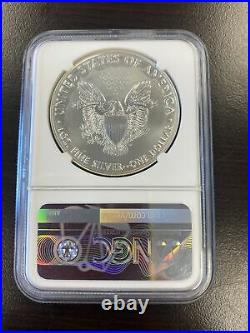 2020 1st Day Silver Eagle Mint Error Weakly Struck NGC MS69 Cabral Signature