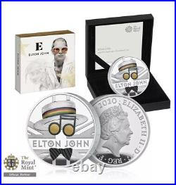 2020 NGC PF70 Ultra Cameo Elton John Silver Proof £2 Coin Royal Mint Only 37