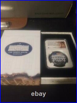 2020 PF70 White House Burning 1 oz. 999 Silver Cook Island Only 1,600 minted