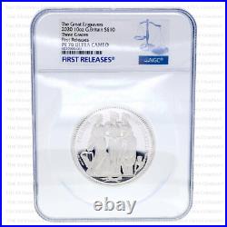 2020 Royal Mint Three Graces Silver Proof 10 OUNCE NGC PF70 First Release