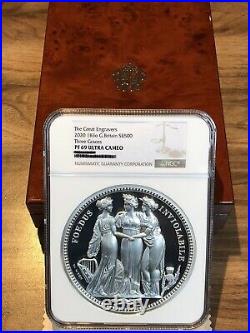 2020 Royal Mint Three Graces Silver Proof ONE KILO 1kg NGC PF69 Box And COA