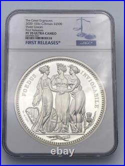 2020 Royal Mint Three Graces Silver Proof ONE KILO 1kg NGC PF70 First Release