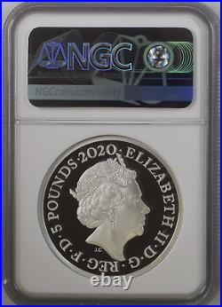 2020 Royal Mint Three Graces Silver Proof Two Ounce 2oz NGC PF70 UCAM QEII FR