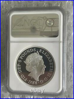 2020 Royal Mint Una and the Lion Silver Proof Two Ounce 2oz NGC PF69 Ultra Cameo