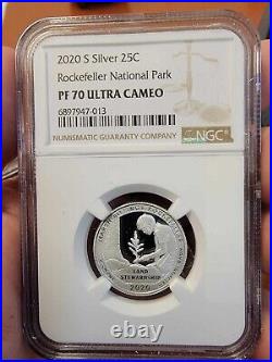 2020 S Washington Quarter (ATB) Silver 5 Coin Set NGC PF70 UCAM