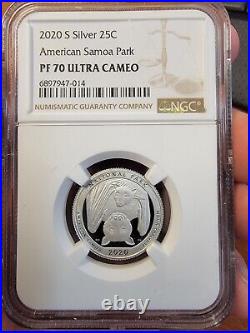 2020 S Washington Quarter (ATB) Silver 5 Coin Set NGC PF70 UCAM