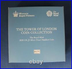 2020 Silver Piedfort Proof £5 The Royal Mint NGC Graded PF69 with Case & COA