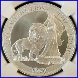2020 St Helena UNA and the LION 1oz Silver Coin NGC MS70 PERFECT Only 5k Minted