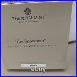 2020 The Snowman 50p Silver Colourised Proof Coin Royal Mint NGC PF69