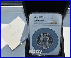 2020 Three Graces Five Ounce 5oz £10 Silver Proof NGC PF70 Royal Mint