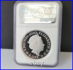 2020 Three Graces UK Two-Ounce Silver Proof Coin ngc graded pf70 & R M packaging