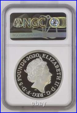 2020 Three Graces UK Two-Ounce Silver Proof Coin ngc graded pf70 & R M packaging