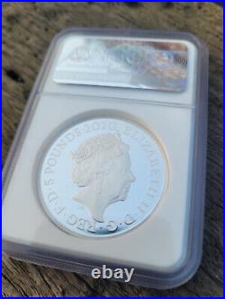 2020 Three Graces UK Two-Ounce Silver Proof Coin ngc graded pf70 with packaging