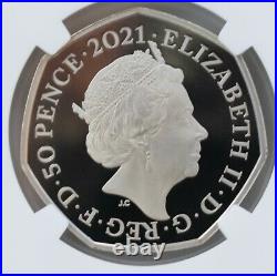 2021 50p John Logie Baird NGC MS70 DPL Fifty Pence Britain Royal Mint