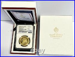 2021 Gold Proof Una and the Lion, St Helena, East India Mint NGC PF70 Ultra Cam