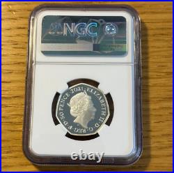2021 John Logie Baird PF68 Silver Proof Piedfort 50p Royal Mint NGC Graded