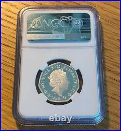 2021 John Logie Baird Silver Piedfort 50p NGC PF70 NGC Fifty GB Royal Mint