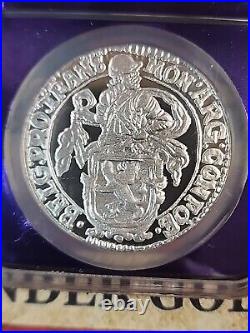 2021 Lion Dollar Royal Dutch Mint. 9999 1 oz Silver NGC PF 69 ULTRA CAMEO PURPLE