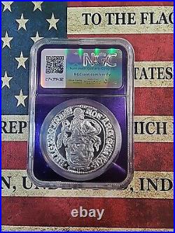 2021 Lion Dollar Royal Dutch Mint. 9999 1 oz Silver NGC PF 69 ULTRA CAMEO PURPLE