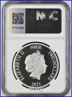 2021 Niue Street Fighter II 1 oz Silver Colorized Coin NGC PF 70 UCAM