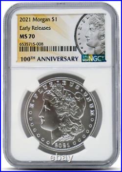 2021-P (MS70) Morgan Silver Dollar Coin NGC ER Early Releases Philadelphia