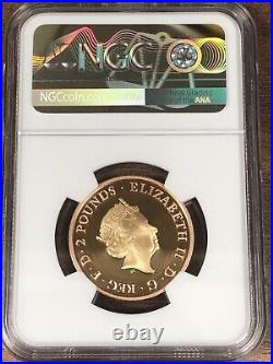 2021 Royal Mint HG WELLS Gold Proof NGC PF 70 ULTRA CAMEO £2