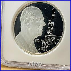 2021 Royal Mint Prince Philip Piedfort Silver Proof £5 Coin NGC PF69 Ultra Cameo