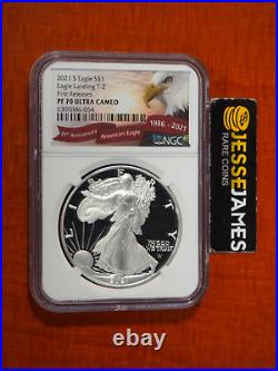 2021 S Proof Silver Eagle Ngc Pf70 Ultra Cameo Type 2 First Releases