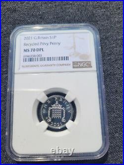 2021 Silver 1p recycled privy mark? Royal Mint? The top One @ NGC? MS 70 DPL